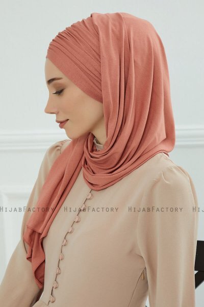 Rebecca - Turbante De Algodón Salmón