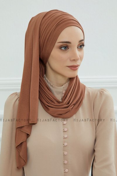 Rebecca - Turbante De Algodón Caramel