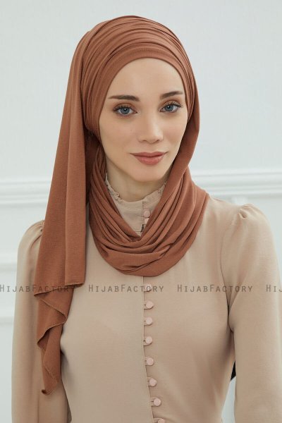 Rebecca - Turbante De Algodón Caramel