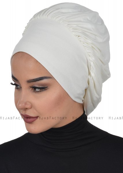 Isabella - Turbante De Algodón Crema - Ayse Turban