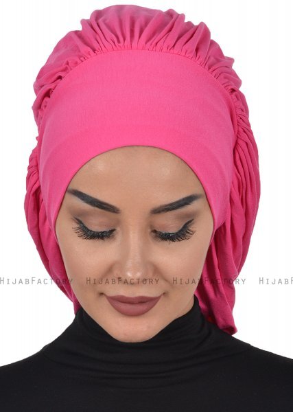 Isabella - Turbante De Algodón Fucsia - Ayse Turban