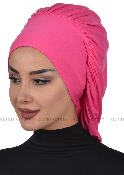 Isabella - Turbante De Algodón Fucsia - Ayse Turban