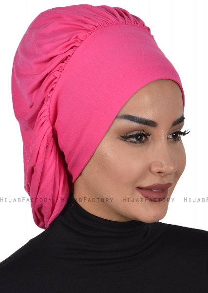 Isabella - Turbante De Algodón Fucsia - Ayse Turban