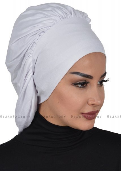 Isabella - Turbante De Algodón Blanco - Ayse Turban