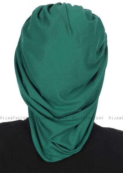 Isabella - Turbante De Algodón Verde Oscuro - Ayse Turban