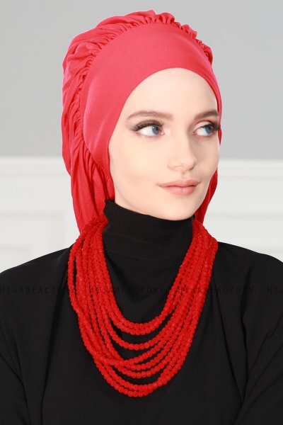 Isabella - Turbante De Algodón Rojo - Ayse Turban