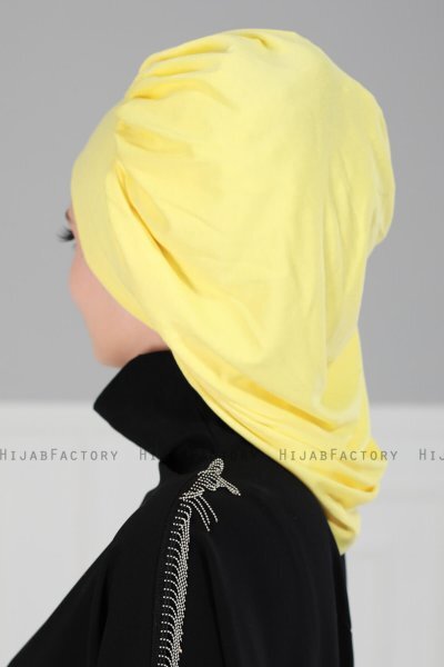 Isabella - Turbante De Algodón Amarillo - Ayse Turban