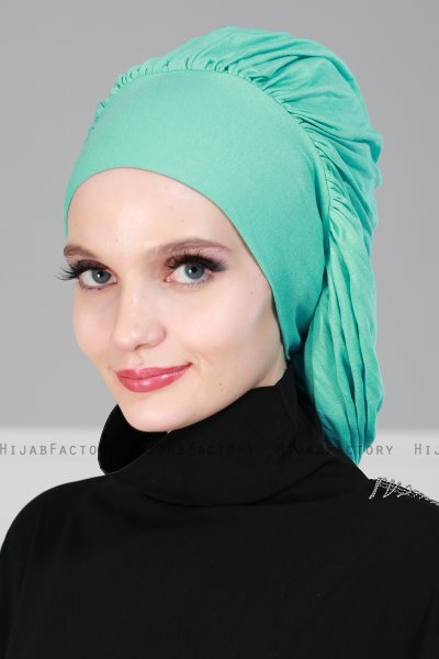 Isabella - Turbante De Algodón Turquesa - Ayse Turban