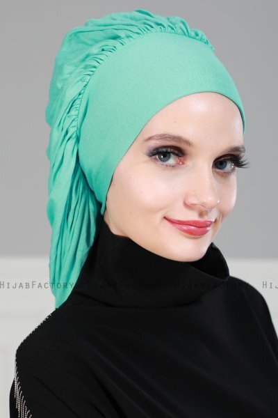 Isabella - Turbante De Algodón Turquesa - Ayse Turban