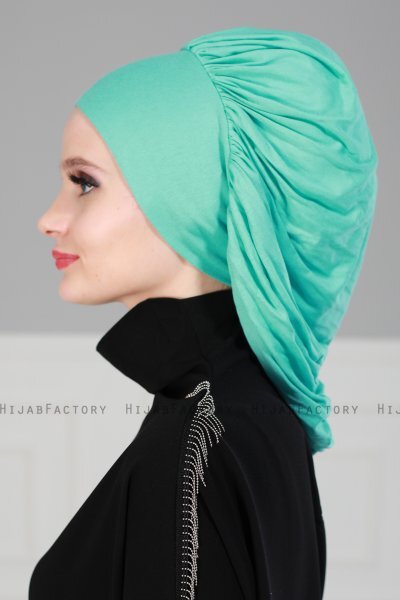 Isabella - Turbante De Algodón Turquesa - Ayse Turban