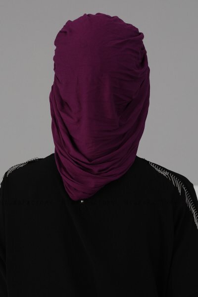 Isabella - Turbante De Algodón Púrpura - Ayse Turban