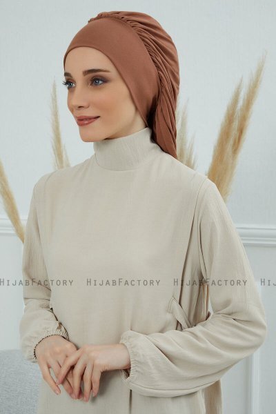 Isabella - Turbante De Algodón Caramel