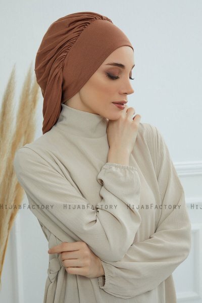 Isabella - Turbante De Algodón Caramel