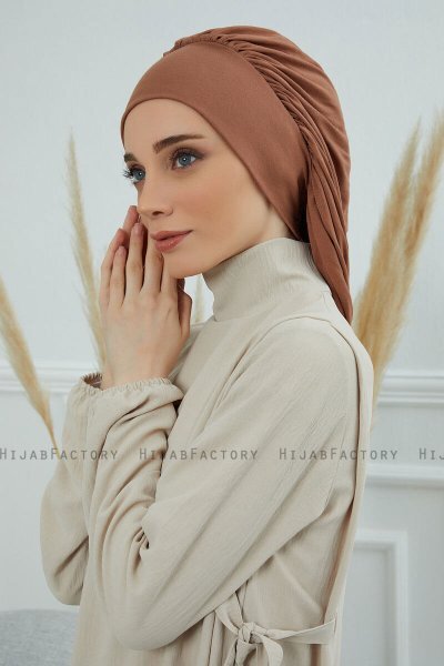 Isabella - Turbante De Algodón Caramel