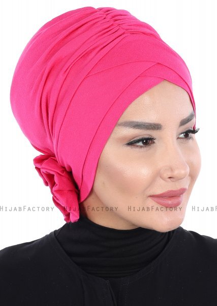 Elisabeth - Turbante De Algodón Fucsia