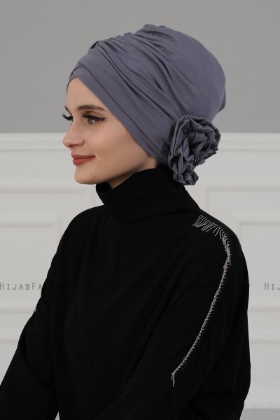 Elisabeth - Turbante De Algodón Gris