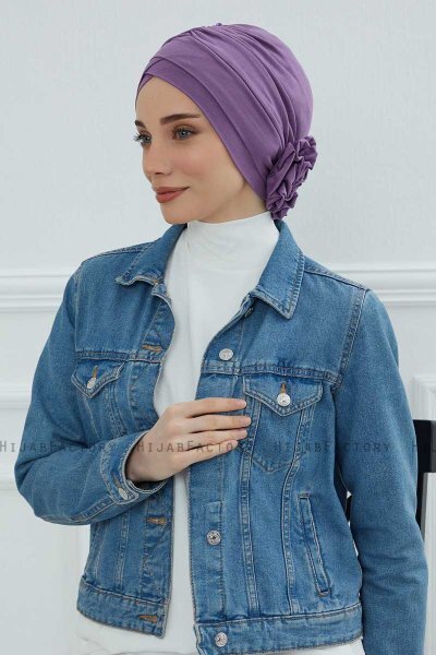 Elisabeth - Turbante De Algodón Violet