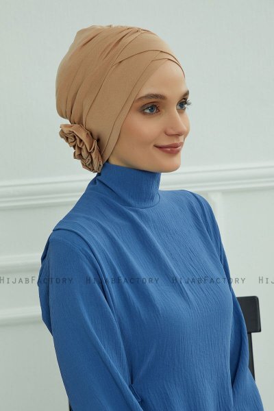 Elisabeth - Turbante De Algodón Caramel