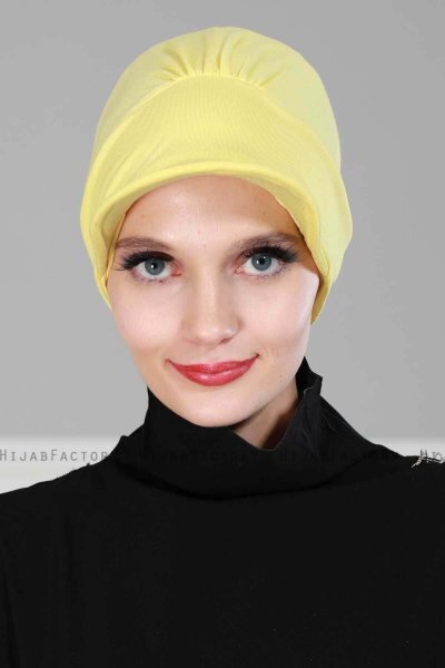 Sandra - Turbante De Algodón Amarillo - Ayse Turban