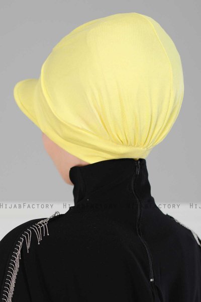 Sandra - Turbante De Algodón Amarillo - Ayse Turban