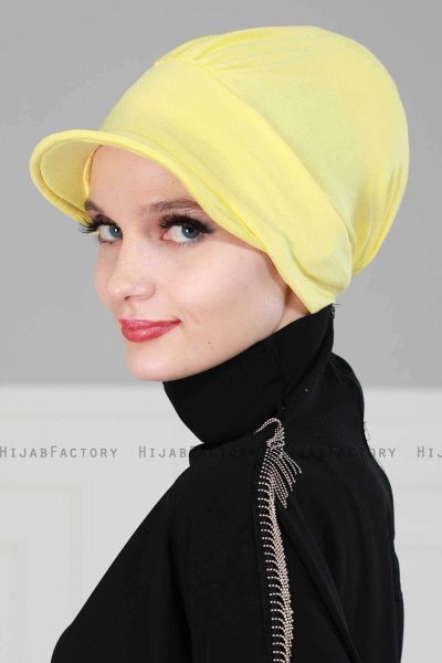 Sandra - Turbante De Algodón Amarillo - Ayse Turban