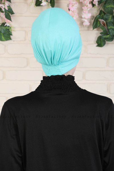 Sandra - Turbante De Algodón Turquesa - Ayse Turban