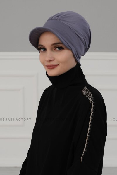 Sandra - Turbante De Algodón Gris - Ayse Turban