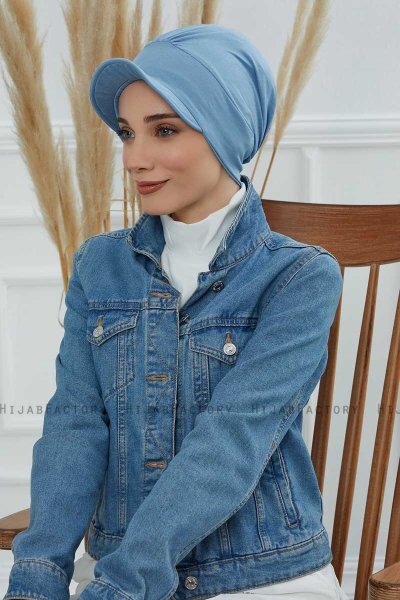 Sandra - Turbante De Algodón Sky Blue