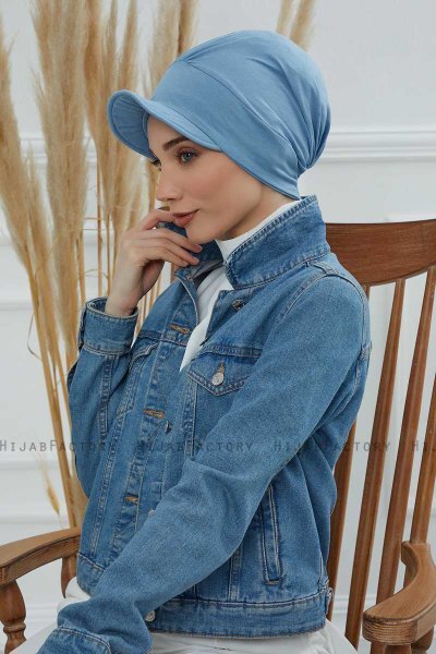 Sandra - Turbante De Algodón Sky Blue