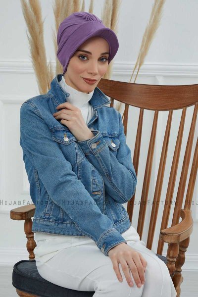 Sandra - Turbante De Algodón Violet