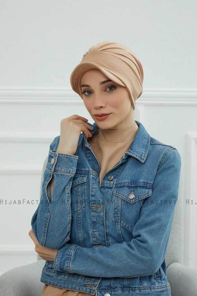 Sandra - Turbante De Algodón Sand