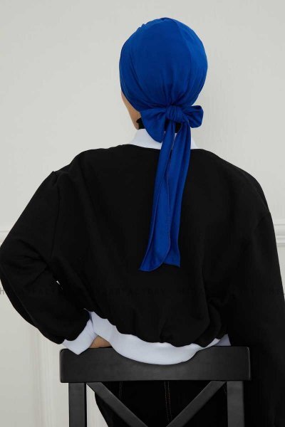 Ellie - Turbante De Algodón Azul
