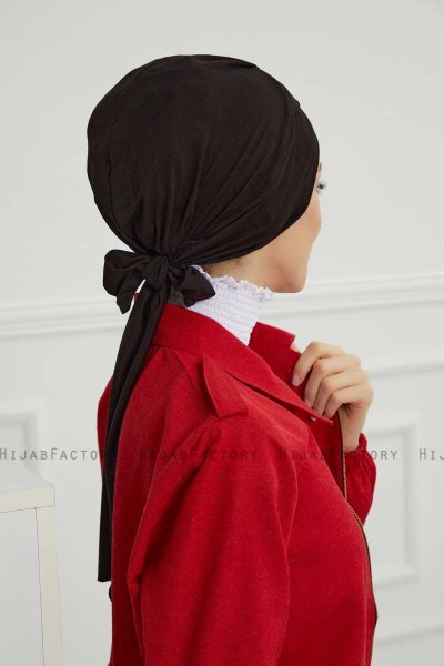 Ellie - Turbante De Algodón Negro