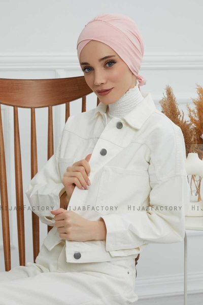 Ellie - Turbante De Algodón Rosa De Antaño