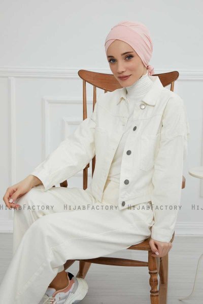 Ellie - Turbante De Algodón Rosa De Antaño