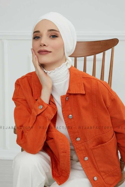 Ellie - Turbante De Algodón Crema