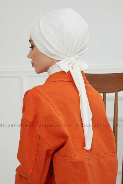 Ellie - Turbante De Algodón Crema