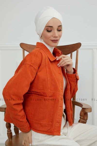 Ellie - Turbante De Algodón Crema