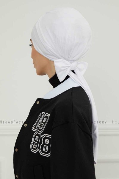 Ellie - Turbante De Algodón Blanco