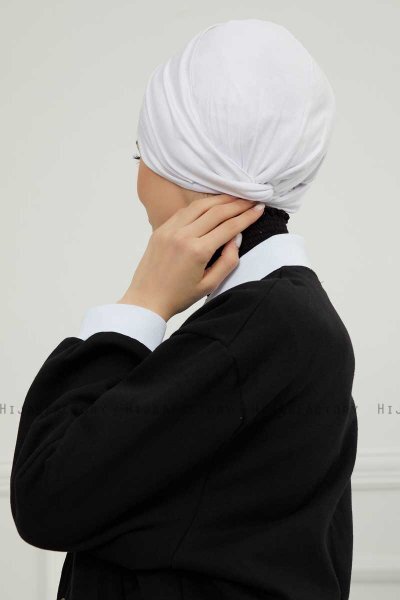 Ellie - Turbante De Algodón Blanco