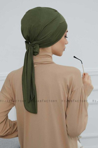 Ellie - Turbante De Algodón Caqui