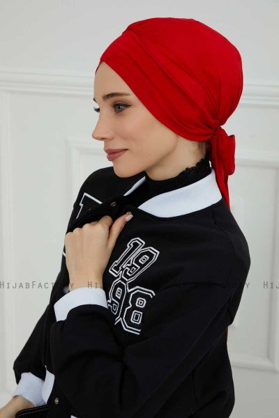 Ellie - Turbante De Algodón Rojo