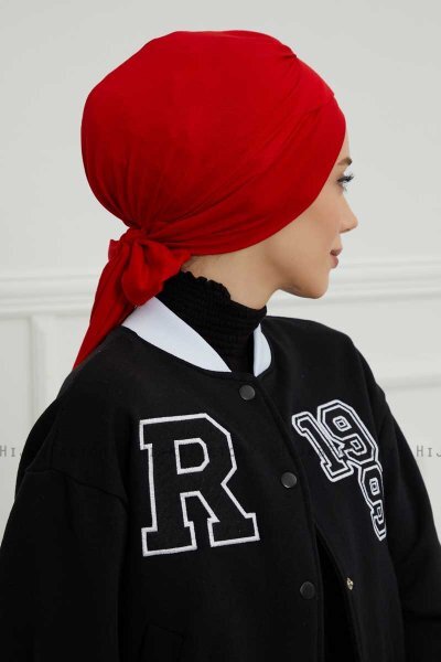 Ellie - Turbante De Algodón Rojo