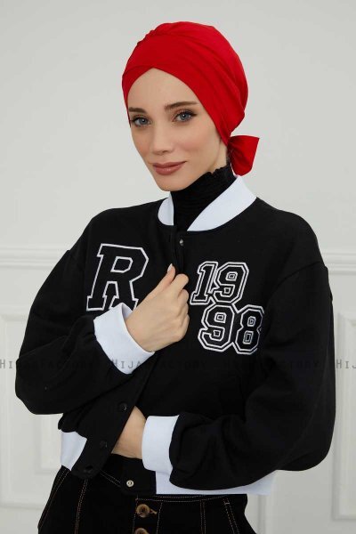 Ellie - Turbante De Algodón Rojo