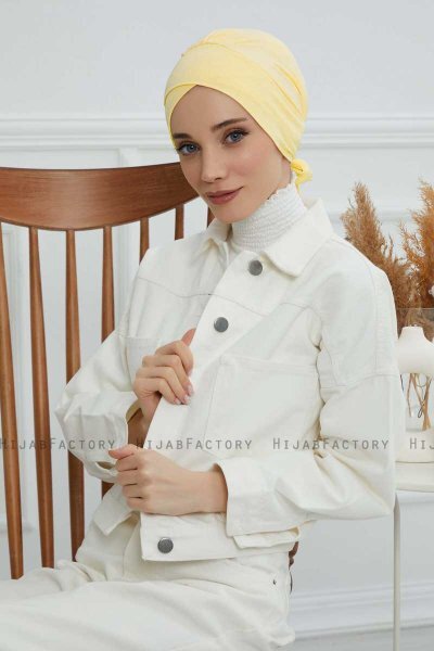 Ellie - Turbante De Algodón Amarillo