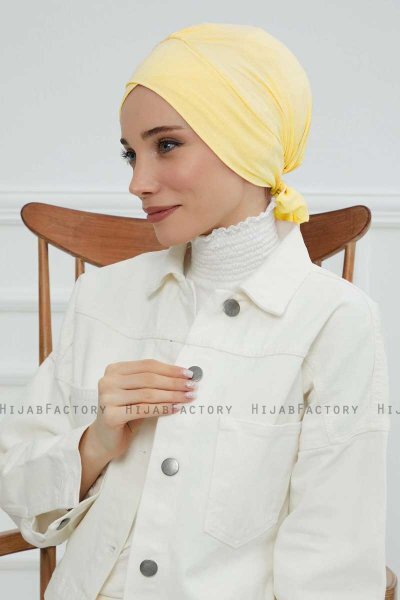 Ellie - Turbante De Algodón Amarillo