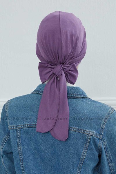 Ellie - Turbante De Algodón Violet
