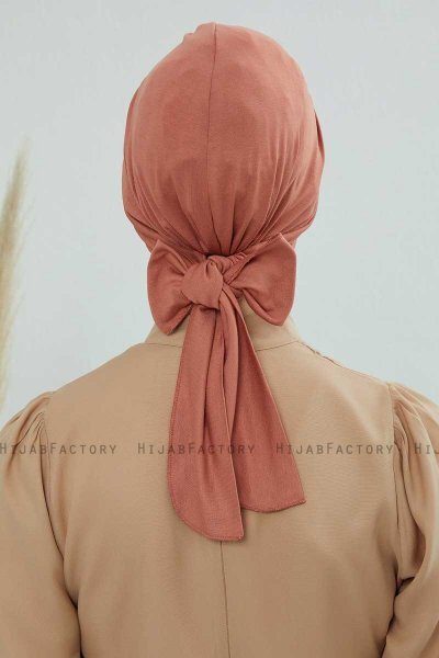 Ellie - Turbante De Algodón Salmón