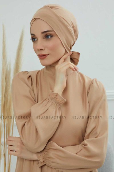 Ellie - Turbante De Algodón Sand