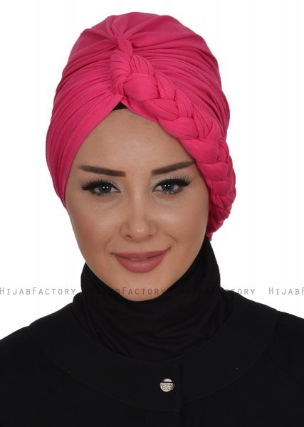 Theresa - Turbante Di Cotone Fucsia - Ayse Turban